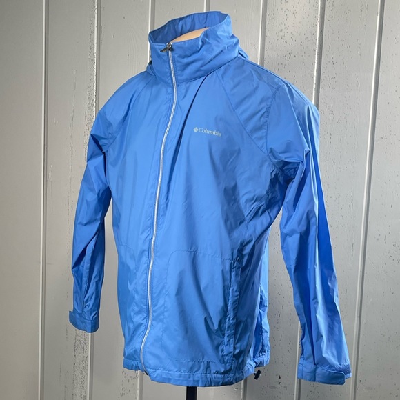 *Columbia Men's Blue Hooded Jacket Windbreaker Size 2X - Picture 3 of 14